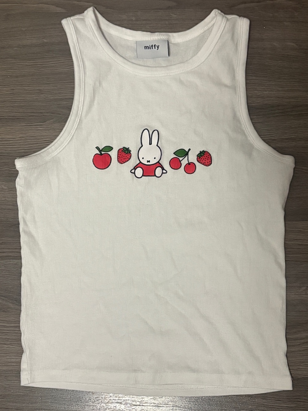 Ribbed Miffy Tank Top